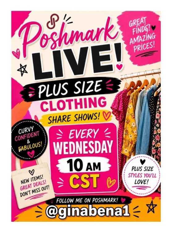 Other - plus size live share show Wednesdays 10am CST